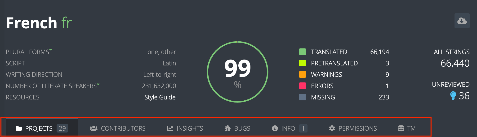 Header of team page for Italian